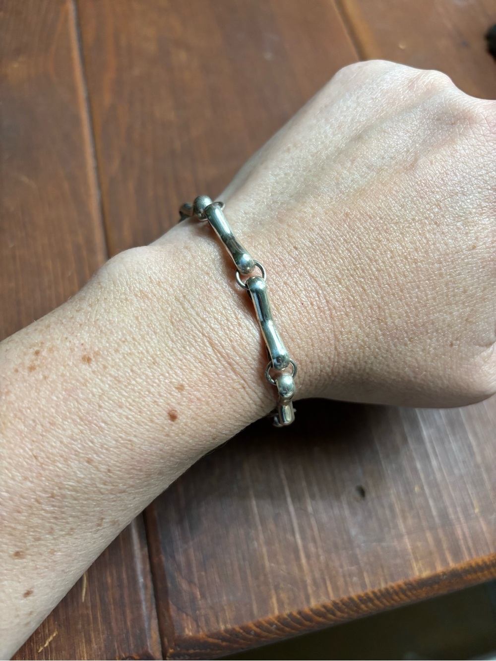 Vintage Sterling Silver 8” Bracelet